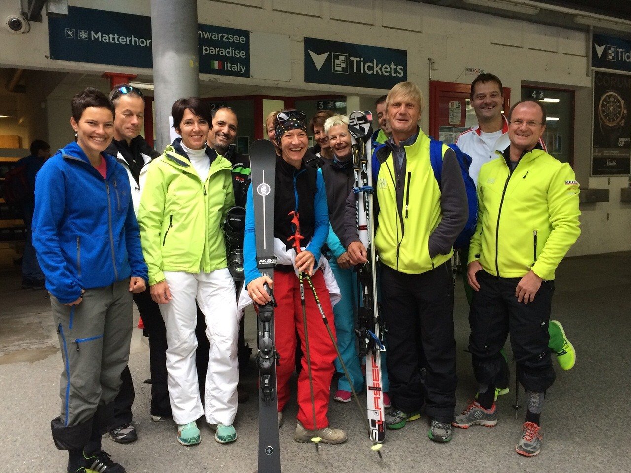 Kaiserwetter beim J+S-FK in Zermatt